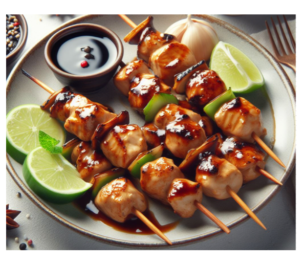 Brochette de poulet sauce hoisin