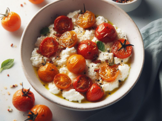 Ricotta et tomates confites